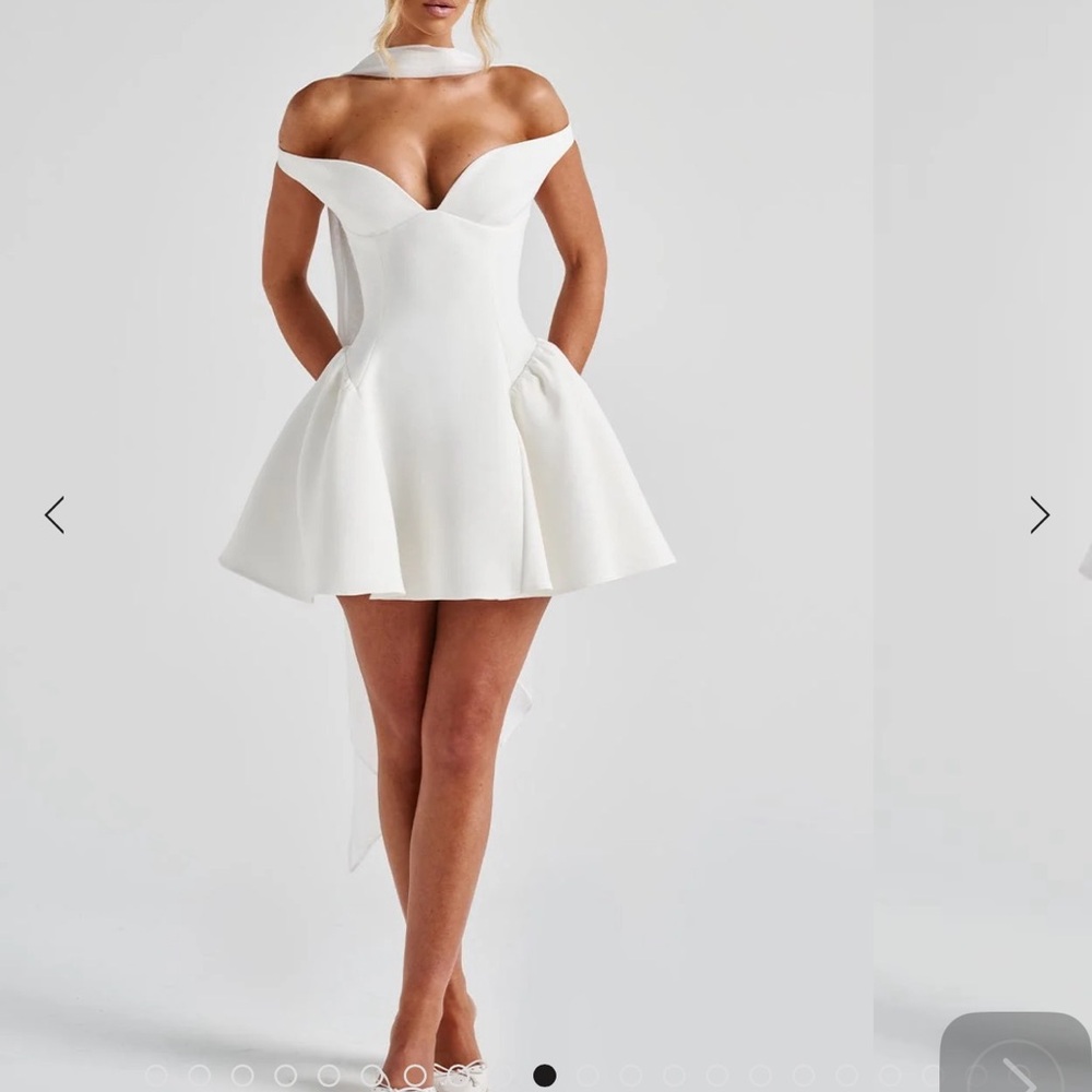 BabyBoo marla mini dress and scarf -ivory